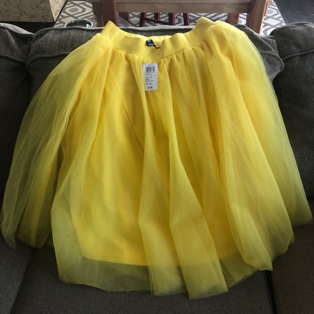 Yellow Tulle Skirt